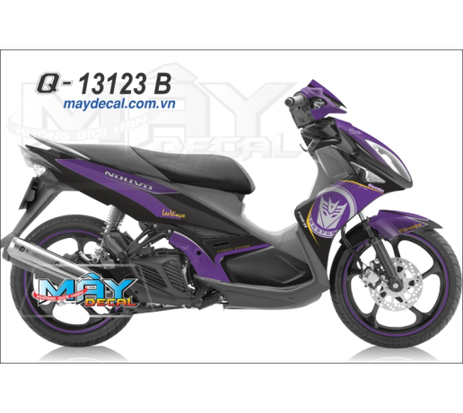 Q 13123 B NO 4  tim puple den black transformer robot nguoi may