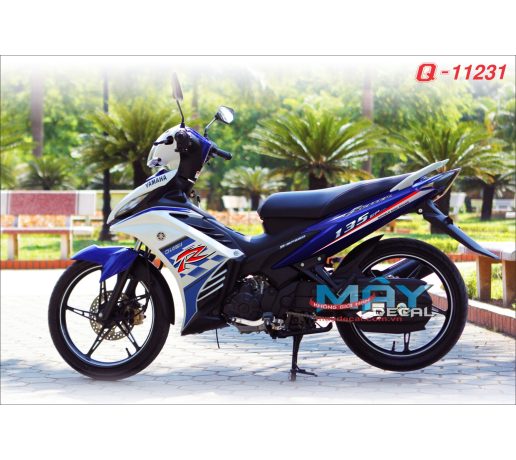 Q 11231 Exciter 2011 trang xanh gp blue white caro R duong net line soc chi