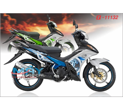Q 11132 EX 2011 LC xanh gp blue green z1000 hoa van