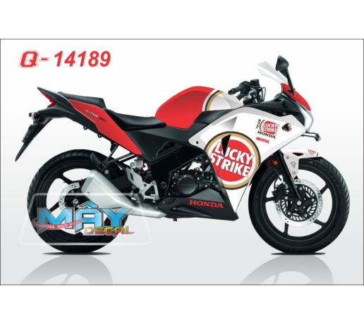 Q 14189 CBR 150R  lucky strike honda do trang den black red white