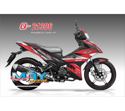 Q 21306 EX 150 den black trang white do red xam gray crg speed akrapovic mui ten cham bi five star 