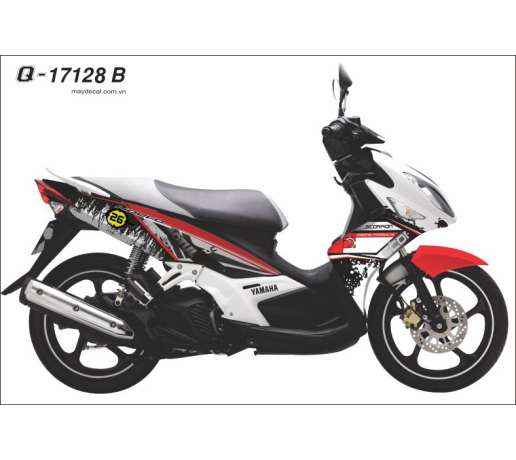 Q 17128 B NO4  vet son muc ink paint trang den do red white black mat trang moon so motul