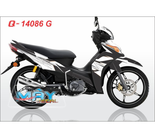 Q 14086 G - JU FI duong net line trang den black white