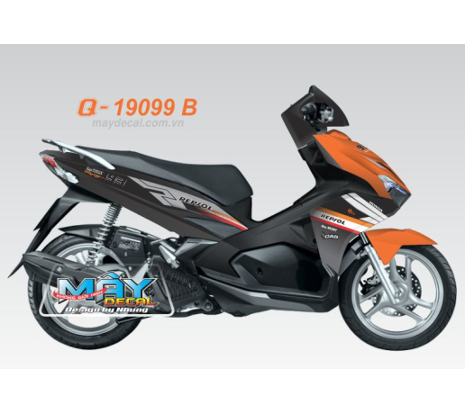 Q 19099 B - AB 2016  repsol cam den black orange white trang logo tem dau