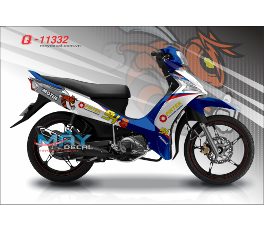 Q 11332 SI FI xam gray trang white xanh gp blue vang yellow do red motul ong bee 94 pirtek primax  c