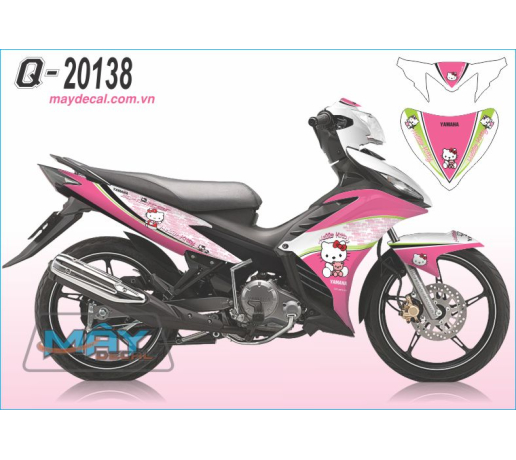 Q 20138 EX2011 helo kitty trang hong white pink meo cat