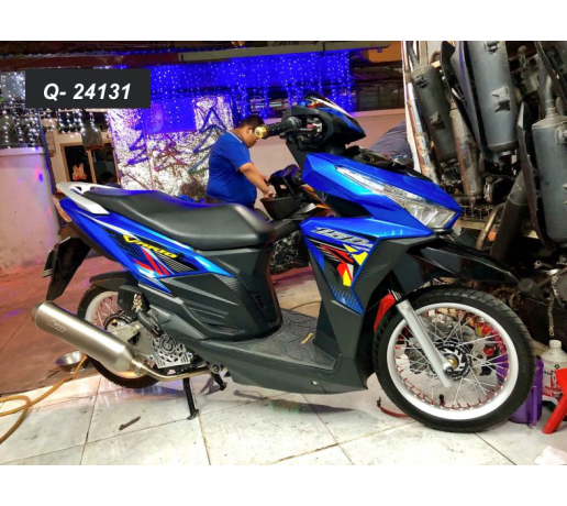 Q- 24131 VARIO CHAM BI 7 MAU XANH DEN