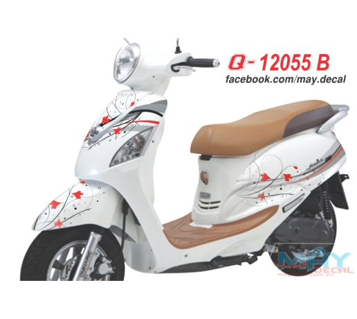 Q 12055 B eli fi la trang hoa van leaf white do red