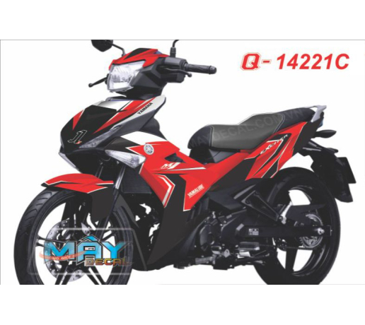 Q 14221 C EX 150 m1 do trang den black red white duong net line