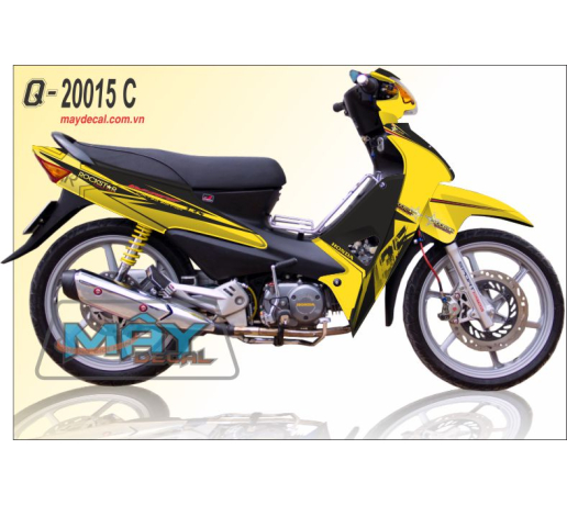 Q 20015 C Wave@ vang yellow den black rock star rr ngoi sao