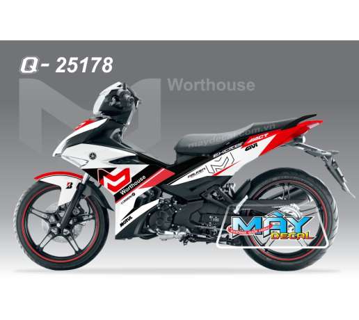 Q 25178 - EX 150 trang white do red den black act wrothouse  givi  