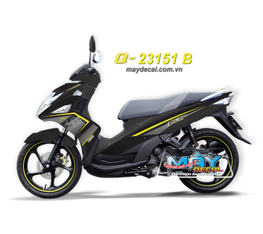 Q 23151 B - Nouvo 6 ZR vang yellow den black xam gray yamaha soc duong net line