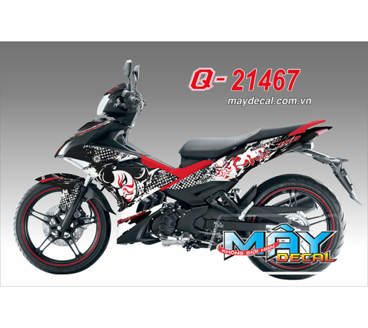 Q 21467 EX 150 KABUKI trang white den black do red mat na cham 