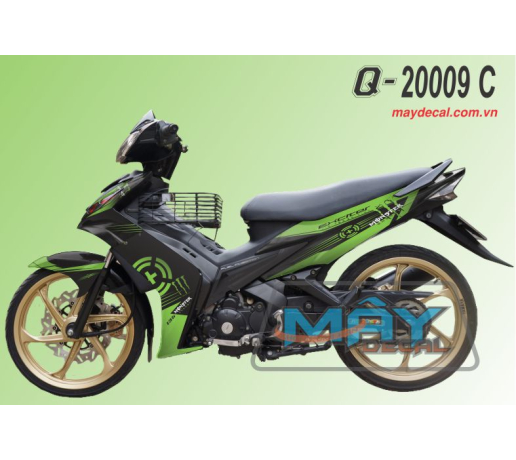 Q 20009 C xanh kawa z den black green monster quy devil dau mong tay cao