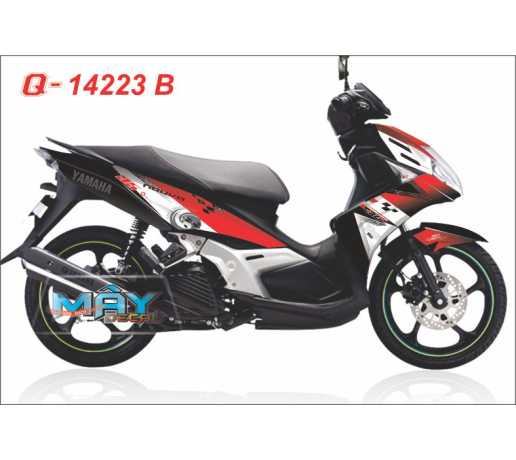 Q 14223 B - NO 5 CRG logo trang den black do red white duong net logo