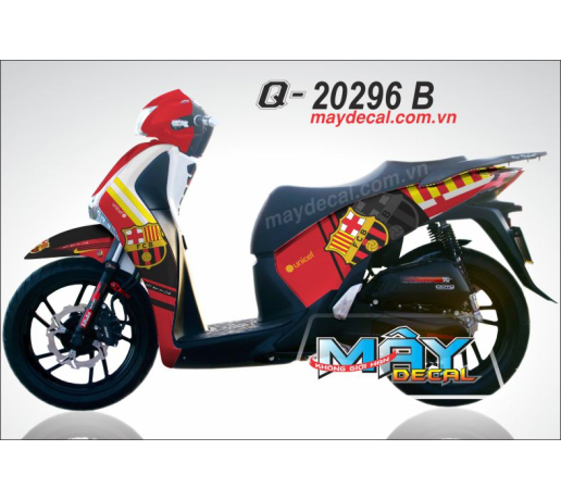 Q 20296 B SH 2012 barca fcb logo the thao bong da banh football sport do den vang black red trang wh