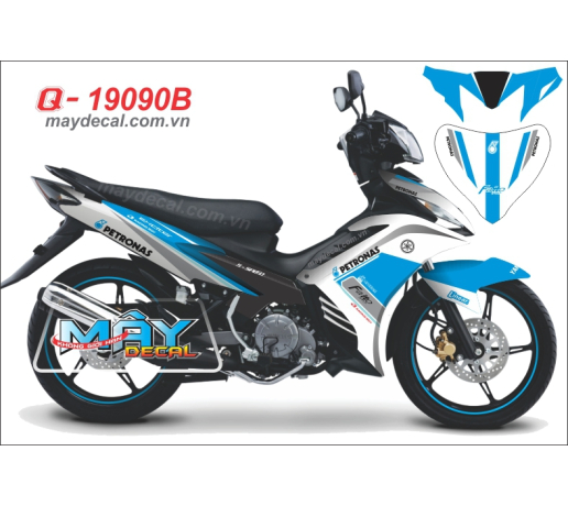 Q 19090 B - Ex 2011 petronas logo xanh gp blue white trang