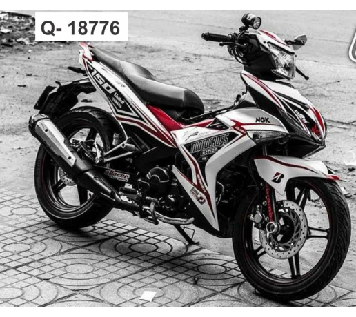 Q- 18776 EXCITER 150 MOTOCROSS DO TRANG DEN