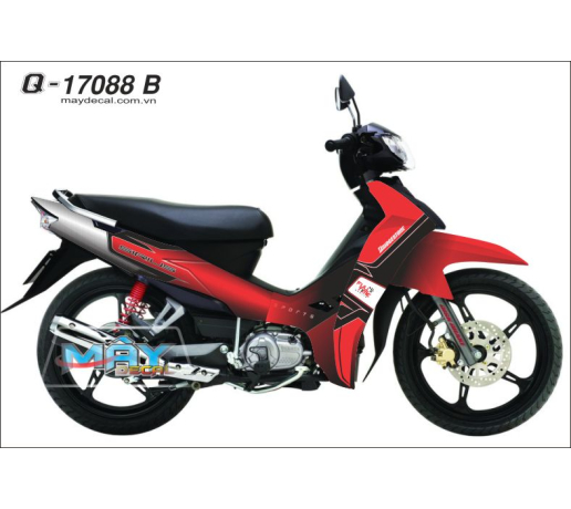 Q 17088 B Si duong net line the thao sport do den red black