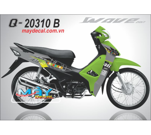 Q 20310 B WAVE @ 2017 xam xanh kawa green gray mat troi trang moon sun the naniac joe the doctor