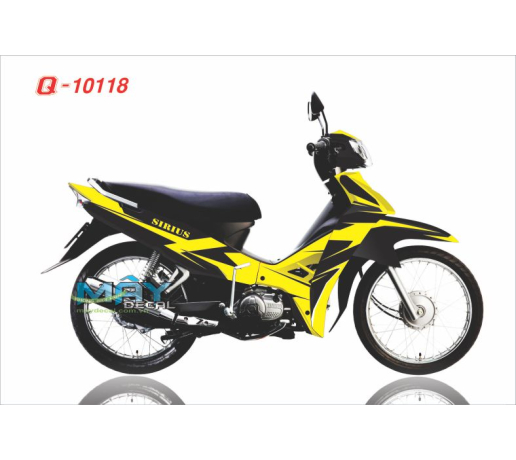 Q 10118 sirius abmc duong net line vang den black yellow
