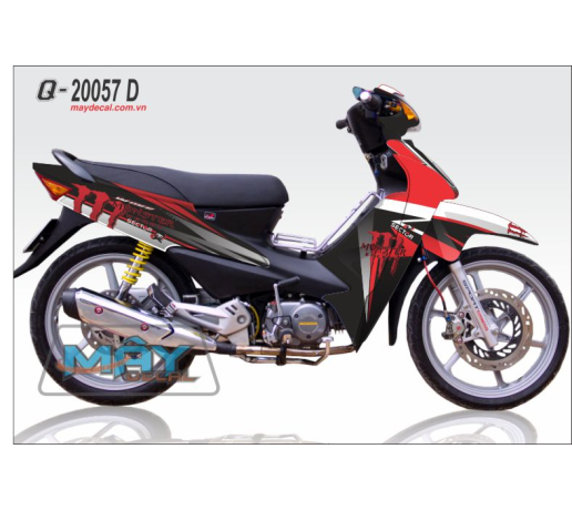 Q 20057 D WAVE alpha monster sector do den trang white red black logo vet dau mong tay quy cao 