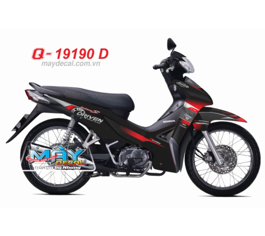 Q 19190 D - WAVE S 110 2013  driven banh rqang den do red black logo