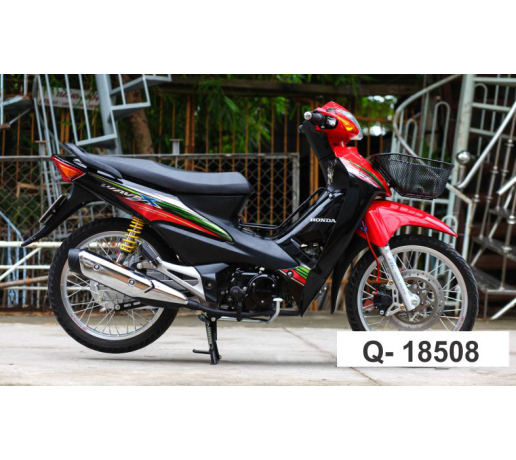 Q- 18508 WAVE X SOC XANH LA DO DEN