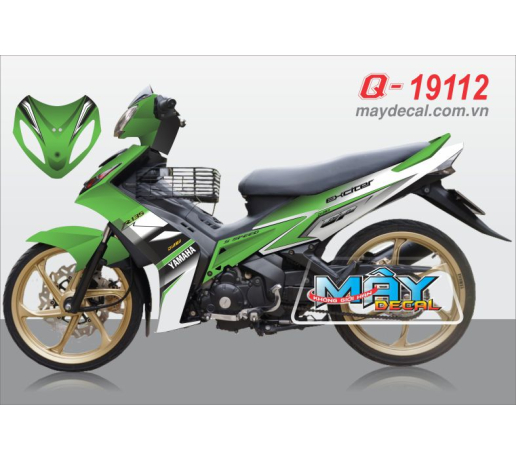 Q 19112 - Ex 2010 xanh kawa trang green yamaha white duong net line soc