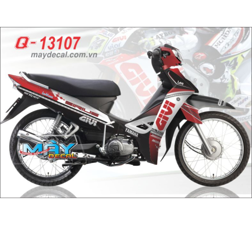 Q 13107 SIRIUS tem roi giui logo tem dau trang white do red den black