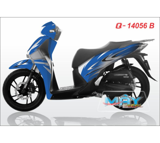 Q 14056 B - SH 2013 VN xanh gp xam blue gray grey duong net line