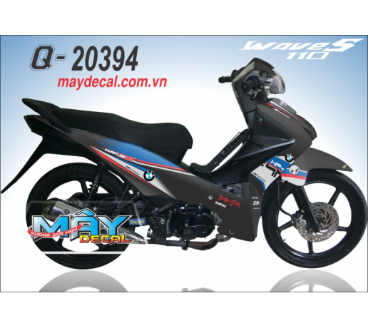 Q 20394 WAVE S 110 den black xanh gp blue trang white do red  bmw hp 4 eneos  2d 