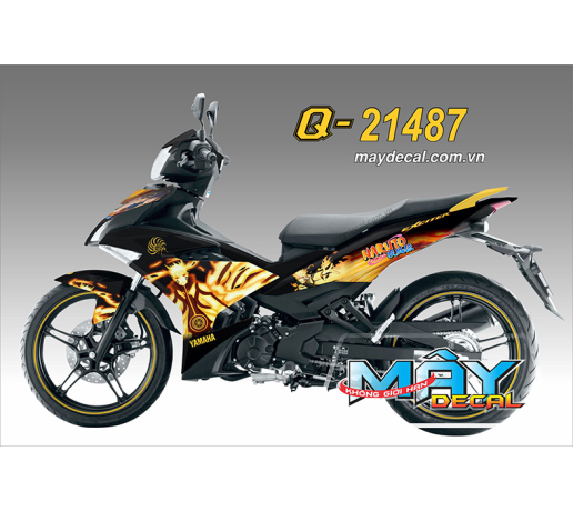 Q 21487 EX 150 NARUTO XMASK den black vang yellow lua fire