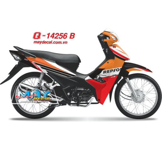 Q 14256 B - WAVE 2017 repsol den black do red orange cam canh chim