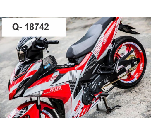 Q- 18742 EXCITER 150 SOC CHEO DO TRANG DEN