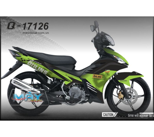 Q 17126 EX 2011 ohlins xanh z100 den black green