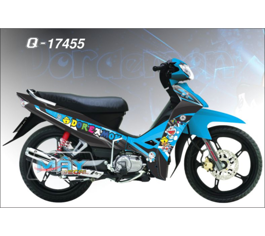Q 17455 SIRIUS doremon xanh duong den blue black doraemon hoat hinh cartoon nhat ban