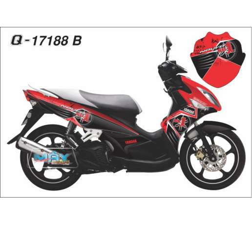 Q 17188 B NOUVO lx vet cao den black do red no 1 yamaha vet son
