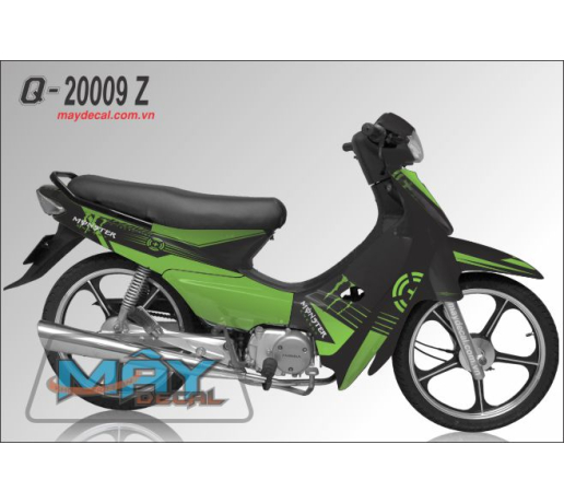 Q 20009 Z Wave @xanh kawa z den black green monster quy devil dau mong tay cao