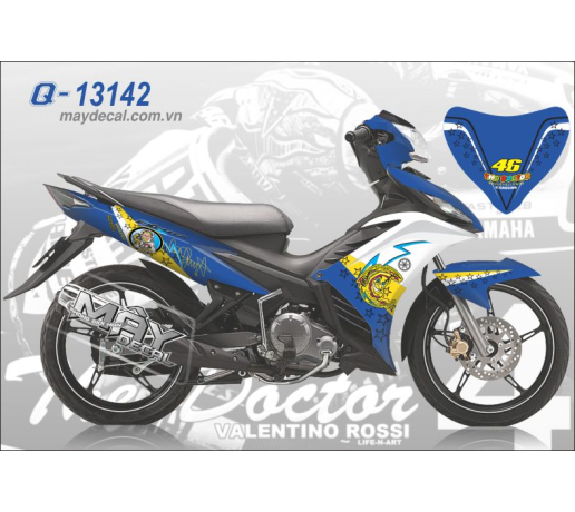 Q 13142 EXciter xanh trang gp blue white malaysia mat trang moon troi sun the doctor bac si chu ky k