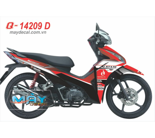 Q 14209 D - WAVE RSX 2011 alstate energyti brembo bimota trang den do red black white