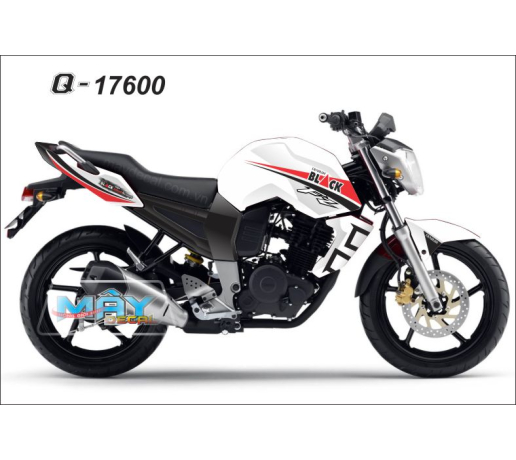 Q 17600 FZ tragn white black den do tem roi duong net line