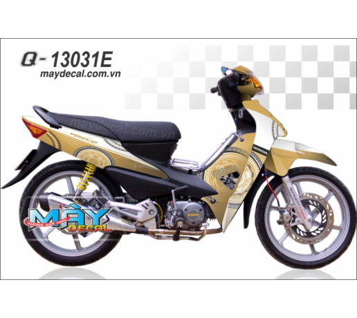 Q 13031 E WAVE  trong dong, den, trang, viet nam, tem decal dan xe trang tri