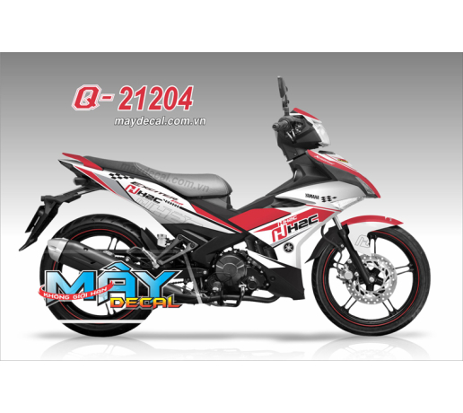 Q 21204 EX 150 trang do red white h2c logo