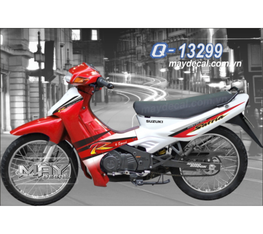 Q 13299 SATRIA tem r roi do red white trang den black