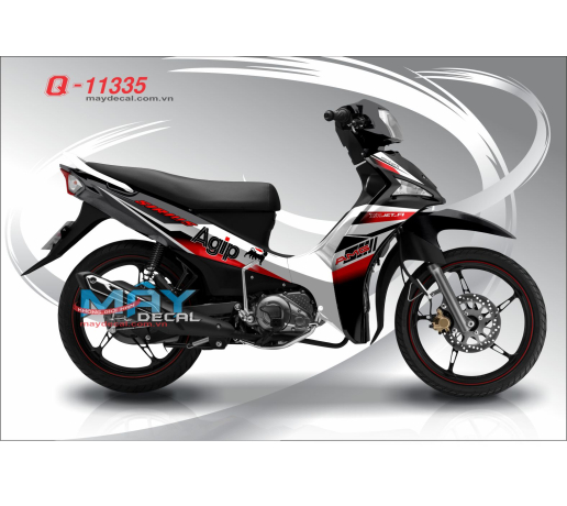 Q 11335 SI FI trang white do red  den black agip amg ym jet fi su tu lion 