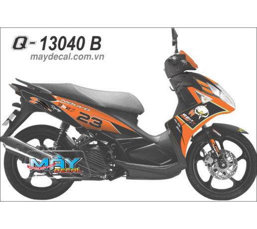 Q 13040 B NO 5 cam den orange black dau chim bmr sff ferrari  racing