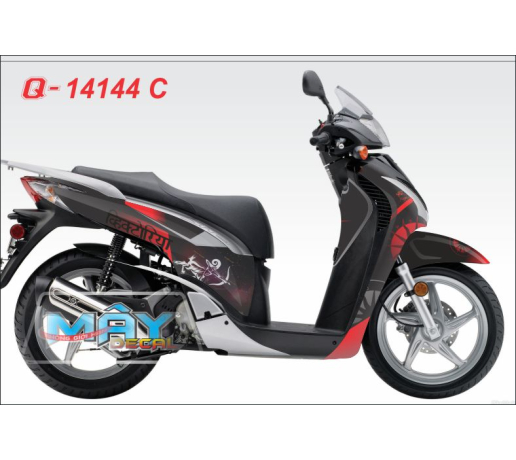 Q 14144 C - SH 2009  vong tron cycal cung hoang dao nhan ma do den red black