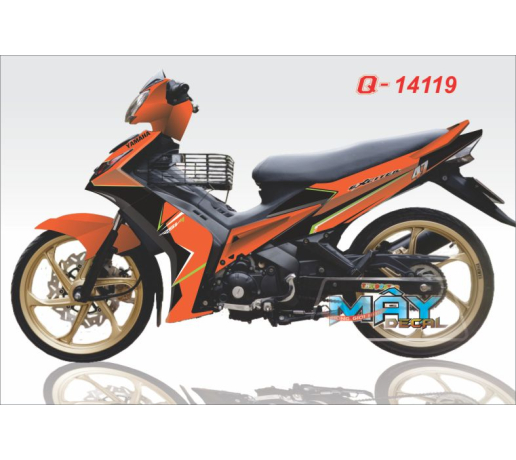Q 14119 exciter 2010 cam den black oragne airbrush