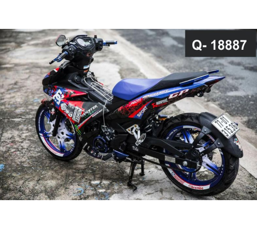 Q- 18887 EXCITER 150 SHINING MONKEY DG DEN XANH DO